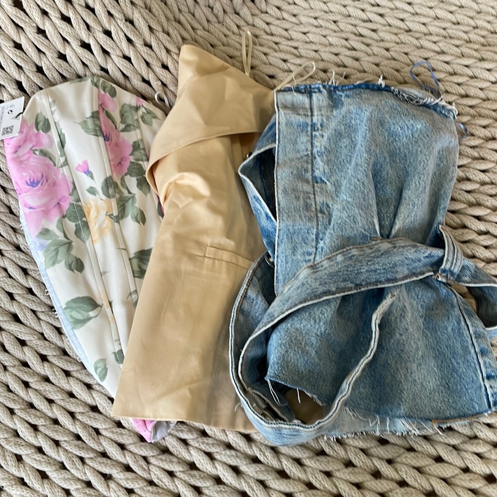 3 Zara strapless top size M